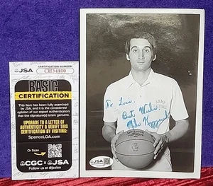West POINT DUKE Mike Krzyzewski NCAA Coach rare Autograph Auto singed 5x7 JSA - Picture 1 of 13