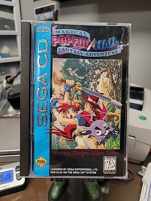 Nr MINTY CIB Popful Mail 100% complete in sega CD Reg card + RARE insert , Read - Image 1 of 4