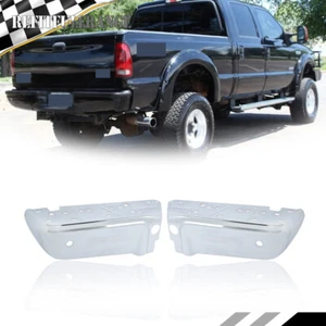 Par de extremos de parachoques trasero derecho/derecho cromado con orificio sensor para Ford F-250 F-350 2008-2016 - Imagen 1 de 12
