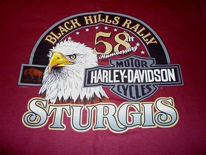 Camisa Sturgis/Harley Davidson Vintage 1998 (Talla XL) ¡¡RARA Y NUEVA!!! - Imagen 1 de 5