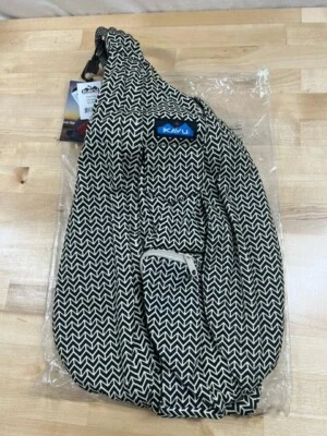 KAVU ROPE DIAMOND SLING BAG MINI CROSSBODY PURSE - BW MOTIF - NEW - Image 1 of 4