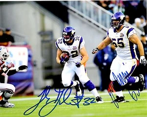 Autographed TOBY GERHART & JOHN SULLIVAN 8X10 Minnesota Vikings Photo -w/ COA - Picture 1 of 1