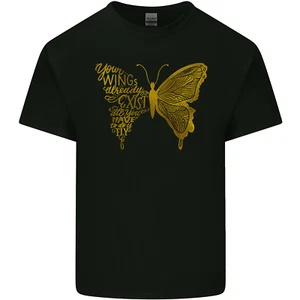 Butterfly Inspirational Quote Rhopalocera Kids T-Shirt Childrens - Picture 1 of 27