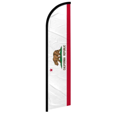 California Full Curve Windless Swooper Flag State of California Flag - Image 1 of 2