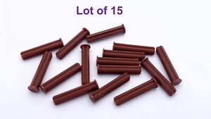 Lego Technic Axle 3L with Stop Reddish Brown Lot of 15