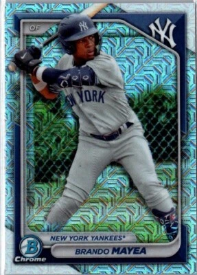 2024 Bowman Chrome BRANDO MAYEA #BCP-84 Mojo Refractor YANKEES - Image 1 of 2