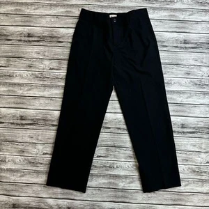 Cat & Jack Youth Kids Boys Black Dress Pants 12 Adjustable Flat Front Creased - Picture 1 of 11