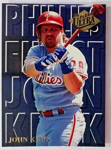 Baseball Card # 9 (1B) John Kruk PHILIES FINEST FLEER ULTRA 1994 - Picture 1 of 2