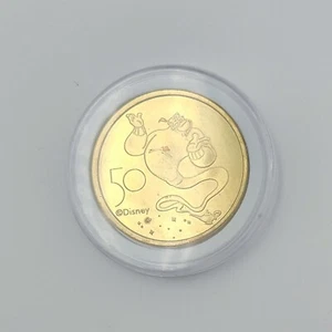*Moneda Genio* Parque Walt Disney World 50 Aniversario Conmemorativo en Estuche Aladdin - Imagen 1 de 3