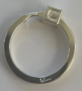 Philippi Initial LETTER “C” Key Ring Metal Fob Germany Keychain Signed NEW - Picture 1 of 4