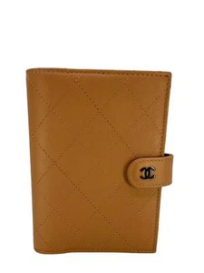 CHANEL Quilted Leather CC Logo Passport Holder Wallet - Picture 1 of 8