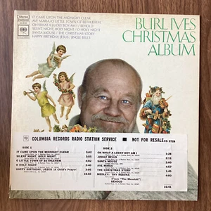 Vinyl Record LP Burl Ives Christmas Album RARE PROMO VG+ - Picture 1 of 3