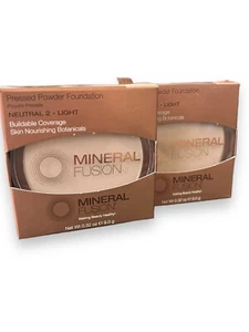 MENGE 2 MINERALFUSION gepresstes Pulver Foundation 02 neutral 0,32 Unzen BRANDNEU - Bild 1 von 6