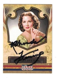 Rhonda Fleming Signed Autographed 2011 Panini Americana Card Actress - Picture 1 of 2