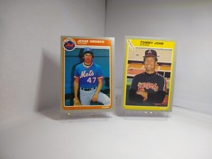 1985 Fleer Jesse Orosco (New York Mets) #89 NRMT/MT FRESH OUT OF WAX + TOM JOHN 