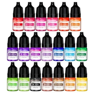 20 Color Liquid Colorant Red Green Soap Coloring Dye Candle Making - Picture 1 of 12