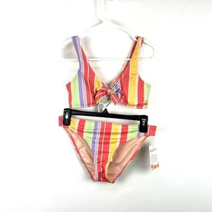 Roxy Girl’s Two Piece Bikini Swimsuit Set Size 16 - Picture 1 of 3