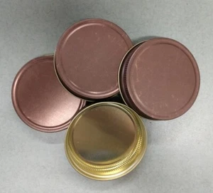 70-450 Rustic Bronze Metal Lids For 12/16 oz Jars - Lot of 20 Scratch/Dent Stock - Picture 1 of 2