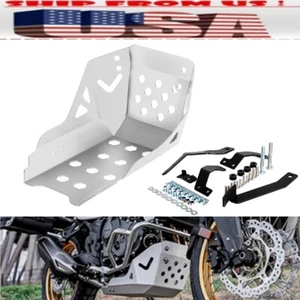 Protector de cubierta de golpe de motor placa de deslizamiento frontal plateado para HONDA XL750 TRANSALP - Imagen 1 de 12