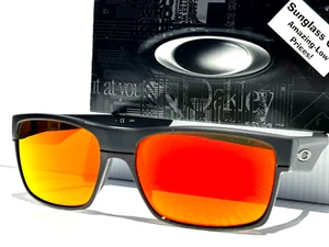 NEW Oakley TWO FACE Matte Black POLARIZED Galaxy Ruby Lens Sunglass 9189-48 - Picture 1 of 16