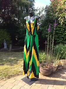 NEW ,Handmade,  Jamaica Flag, Tie Dye Print, JumpSuit..2 Size's.12 and 12-14