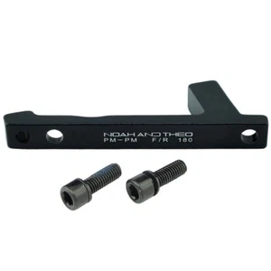 Ultralight Disc Brake Adapter Front 180mm POST PM Fork to POST PM Caliper BLACK - Picture 1 of 3