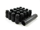 16 Pc Set Spline Tuner Lug Nuts 12x1.5 Black for Hyundai Kia Hyundai Pony