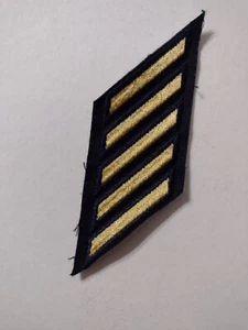 ARMY SERVICE STRIPES STRIPES 15 YEARS SERVICE UNUSED GREEN ON BLACK :VA24-16 - Picture 1 of 1