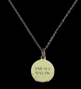 Kate Spade Necklace Initial Letter M One In A Million Pendant Gold Tone 16"