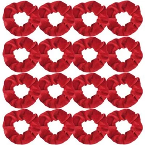16 Pack Christmas Red Velvet Scrunchies for Hair Scrunchy Hair Ties Ropes for... - Picture 1 of 7