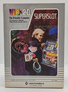 COMMODORE VIC 20 SUPERSLOT VINTAGE '81 CARTRIDGE ARCADE GAME NEW IN BOX - Picture 1 of 9