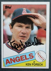 California Angels star Ken Forsch signed / autographed 1985 Topps card VINTAGE-- - Picture 1 of 1