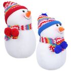  2 Pcs Party Ornament Christmas Decoration Snowman Doll Gift