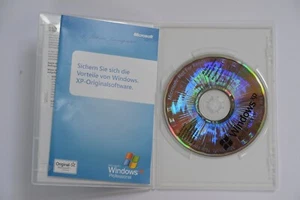 Windows XP Professional (2002) SP2, CD + clave de licencia, pegatina, ALEMÁN - Imagen 1 de 3