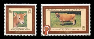Jersey: 1979 Jersey Cattle (206-207) MNH - Picture 1 of 1