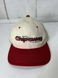 RARE VINTAGE 1980s GOLF "CHIP AWAY" SNAPBACK TRUCKER RED HAT CAP - Picture 1 of 3