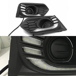 LED DRL Fog Turn Signal Light for Honda City 2017-2020 Bumper Upgrade Pair - Picture 1 of 15