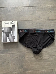Mens Calvin Klein Black Microfiber Sport Pride Briefs Size Small - Picture 1 of 5