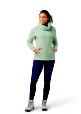Smartwool Women Hudson Trail Pullover Sweater Wool Fleece Light Jade  XS - Image 1 of 4