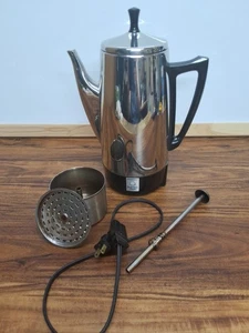 Cafetera eléctrica de acero inoxidable Presto Percolator 0281104 probada de colección - Imagen 1 de 6