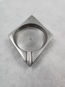 Diamond Shaped Hand Made Bintara Indonesia Tin Ashtray - Picture 1 of 6