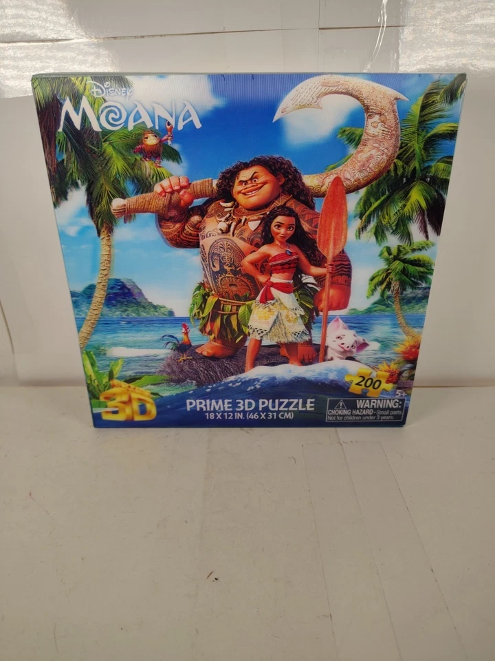 "Puzzle Disney Moana Prime 3D - 200 piezas - NUEVO Y sellado - 18"" x 12""" Foto 1 de 4