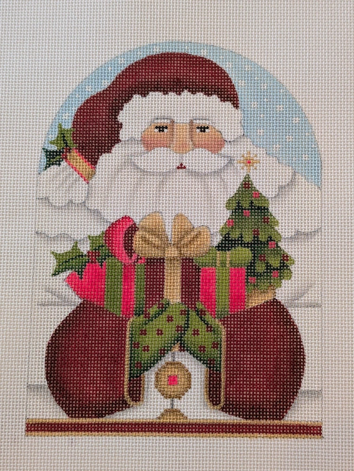 Xmas Tree Santa SM Dome (2279) by Melissa Shirley needlepoint canvas - Image 1 of 1
