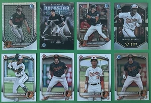 2025 Bowman ~ Orioles Team Set ~ (15 Cards) ~ Base, BP/BCP+ 2 Parallels 2 Insert - Picture 1 of 4