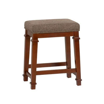 Linon Kennedy Backless Tweed, Brown Counter Stool, - Image 1 of 4