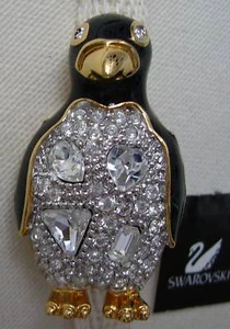 Broche firmado pingüino cisne de Swarovski  - Imagen 1 de 2