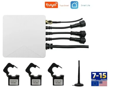 Medidor de energía inteligente KWH monofásico 80A-1000A abrazadera WIFI aplicación monitor Foto 1 de 4