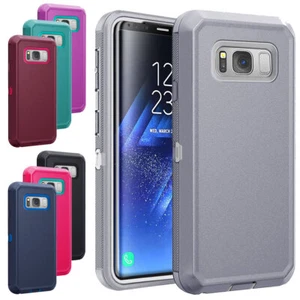 For Samsung Galaxy S8/S8+ Heavy Duty Protective Hybrid Rubber PC Hard Case Cover - Picture 1 of 54
