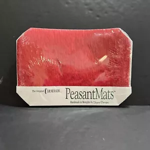 The Original Carnevale Peasant Mats Red Skyros Designs New Sealed 12"x17” 12 Ech - Picture 1 of 6
