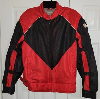 Hein Gericke Padded Motorcycle Jacket Black/Red XL  - Image 1 of 4